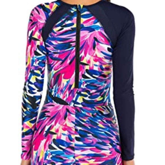 Womens Athletic Training Long Sleeve  Swimsuit - Picture 2 of 5